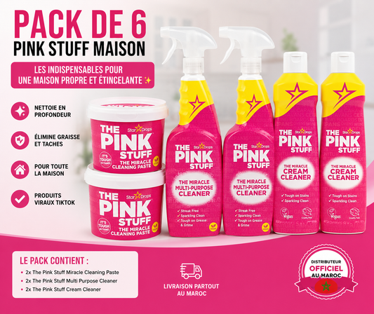 Pack de 6 - Pink Stuff Maison